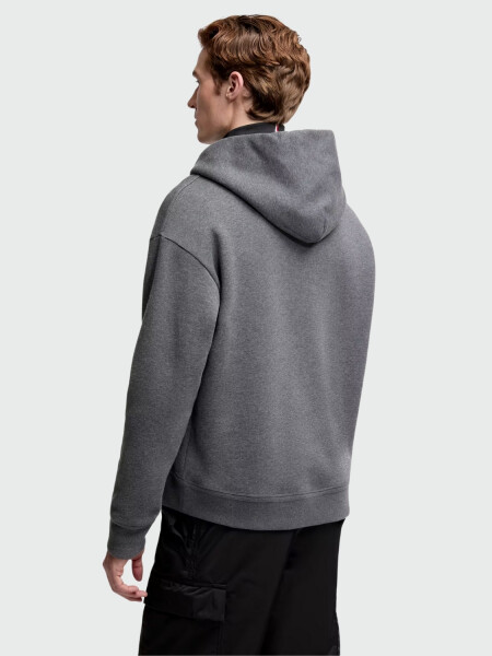 MONCLER - Buzo con Capucha Maglia Gris