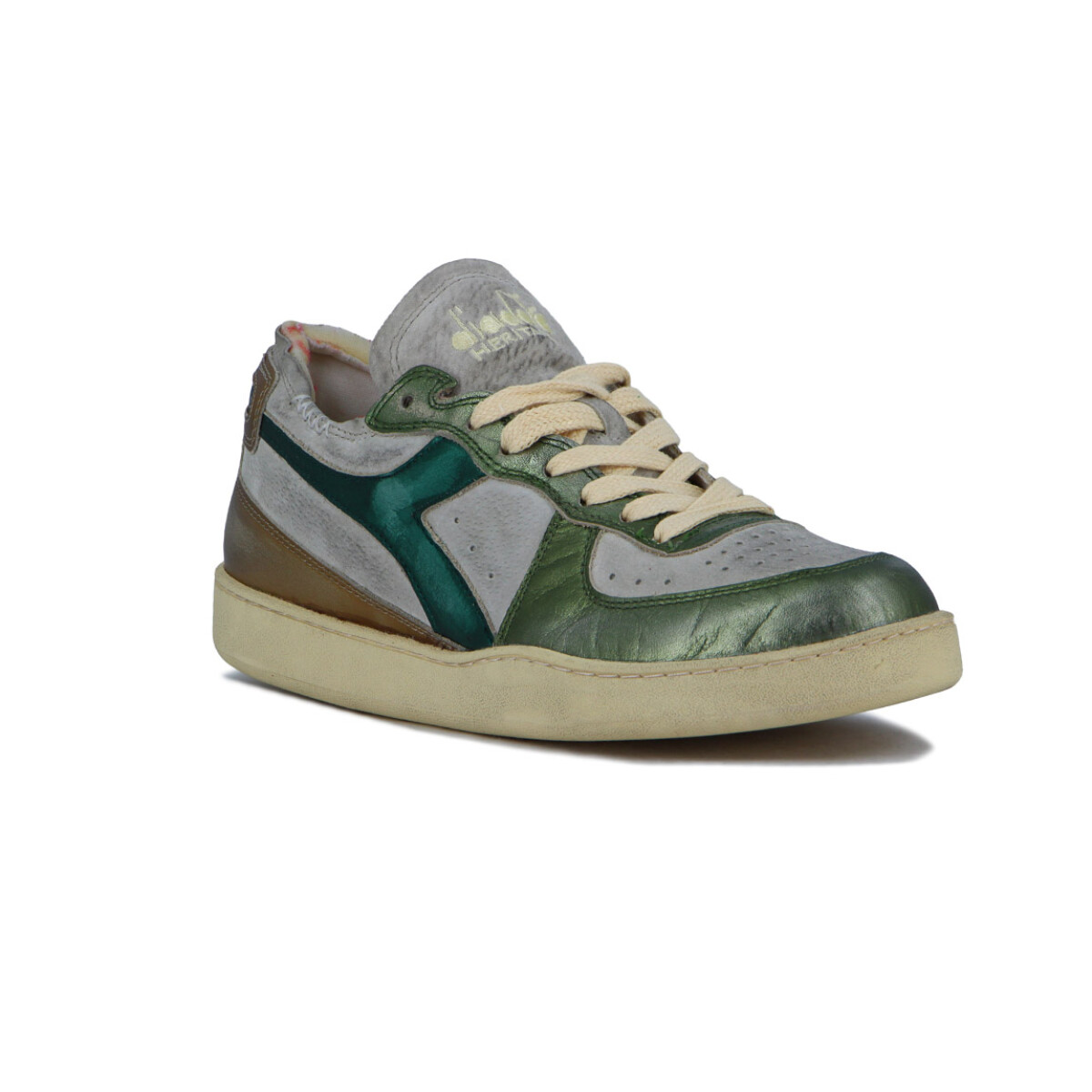 Diadora MI BASKET ROW CUT METAL PIGSKIN USED - Beige 