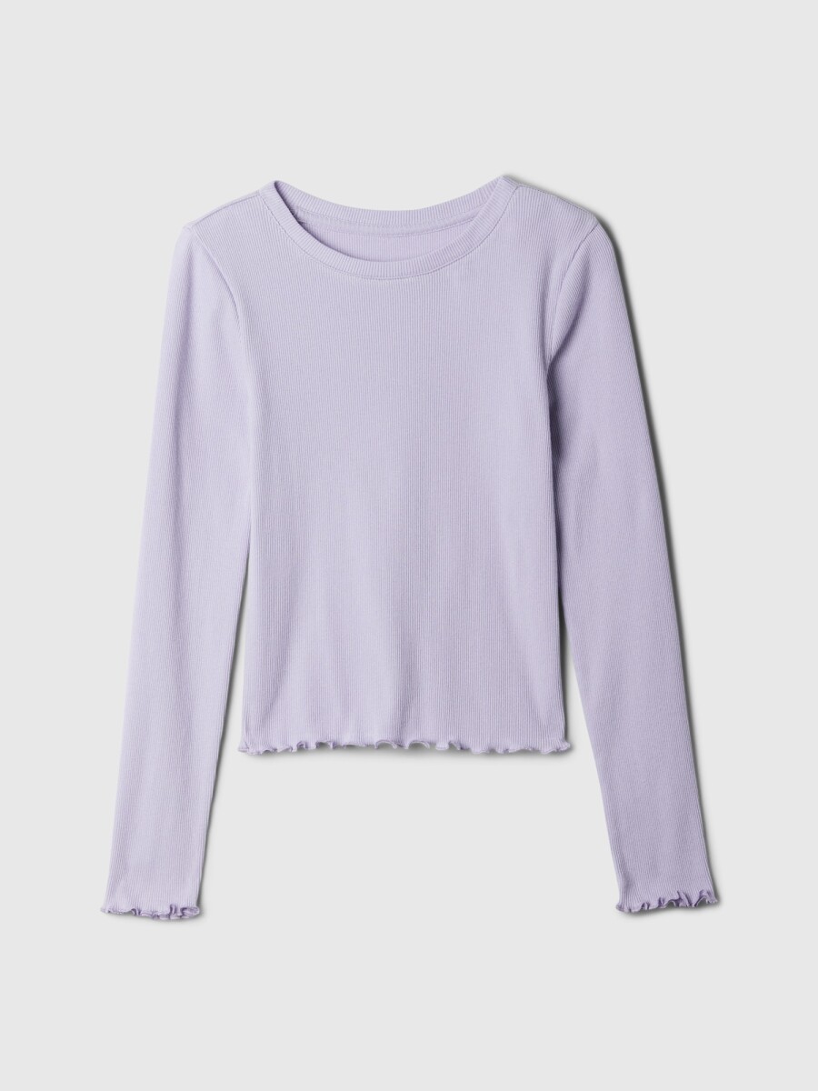 Remera Rib Manga Larga Niña - Cosmic Sky Purple 15-3 