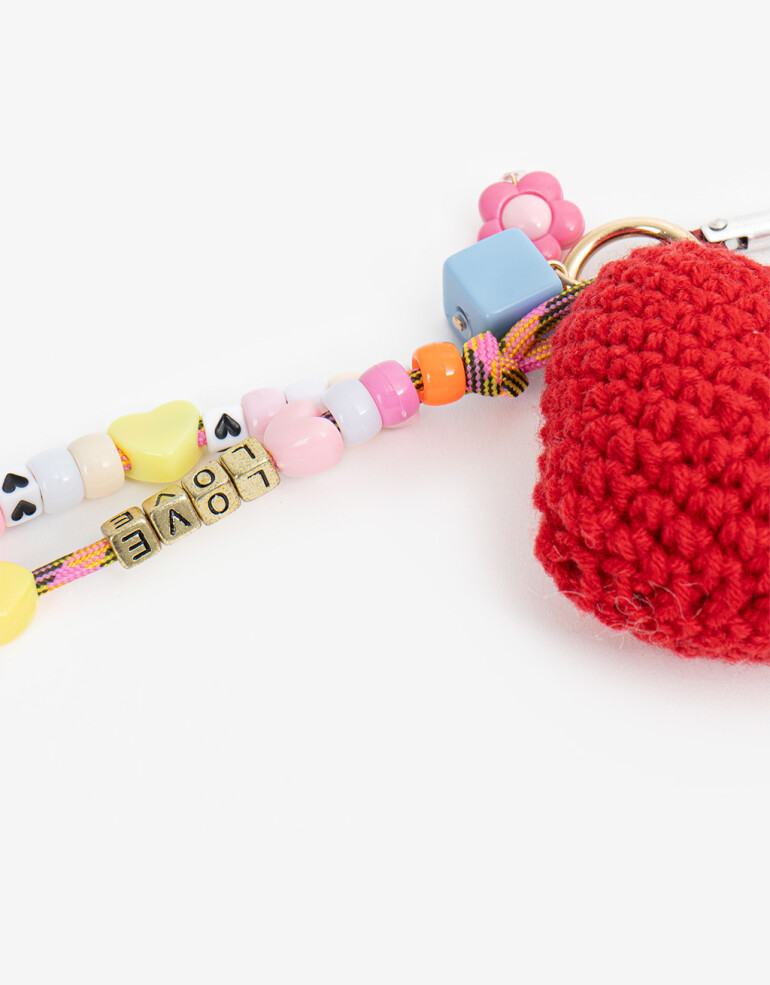 Llavero Cozy Llavero Y Bag Charm Crochet - Combinacion Multicolor