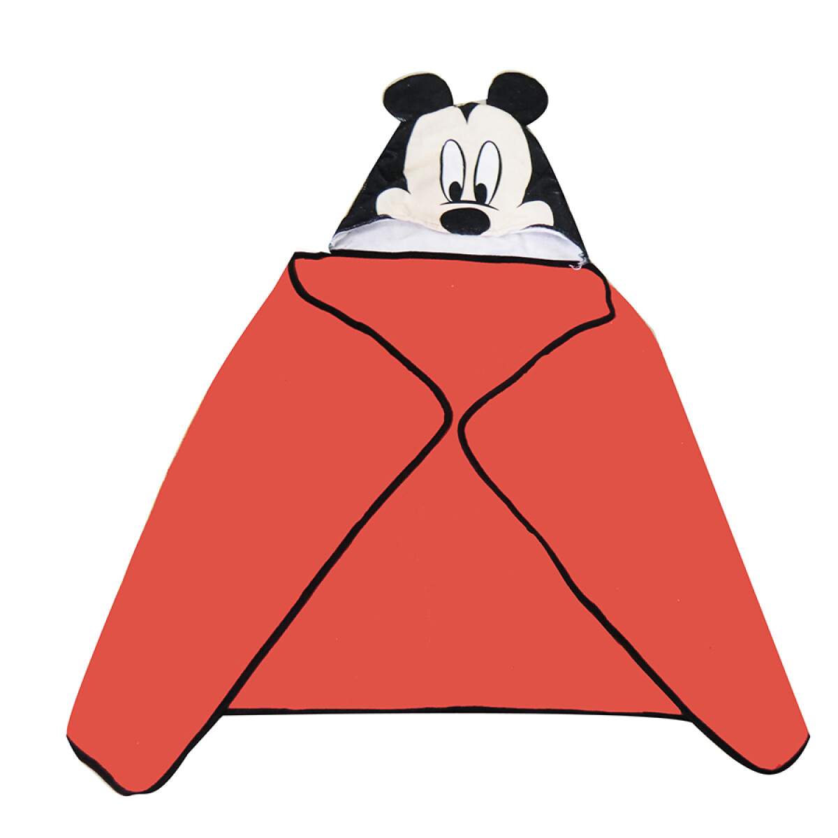Bata Poncho para Chicos 100 % Poliester Diseño Mickey - 001 