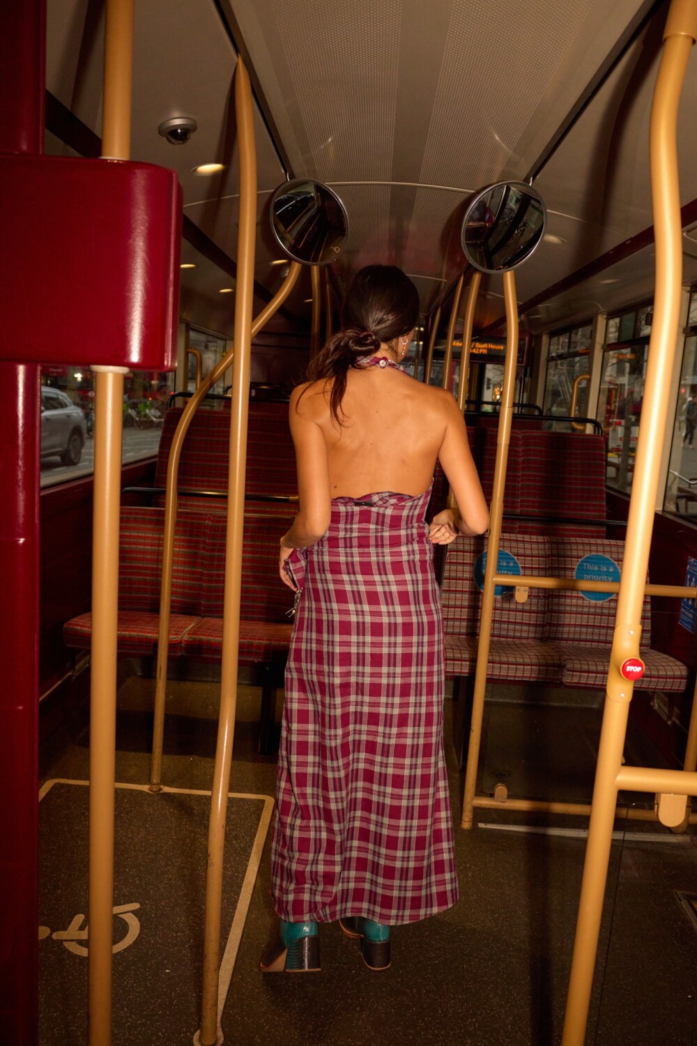 Scottish Dress Bordeaux / Azul