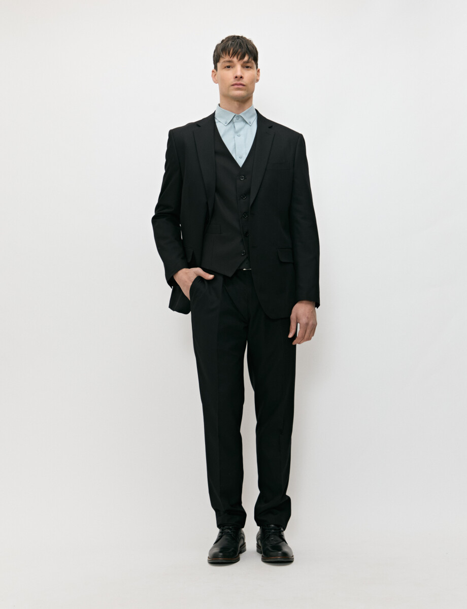 470699 CHALECO VESTIR HARRINGTON LABEL Negro