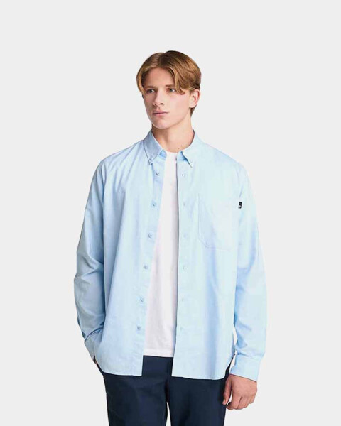 Camisa Oxford Manga Larga Hombre Skyway Yd