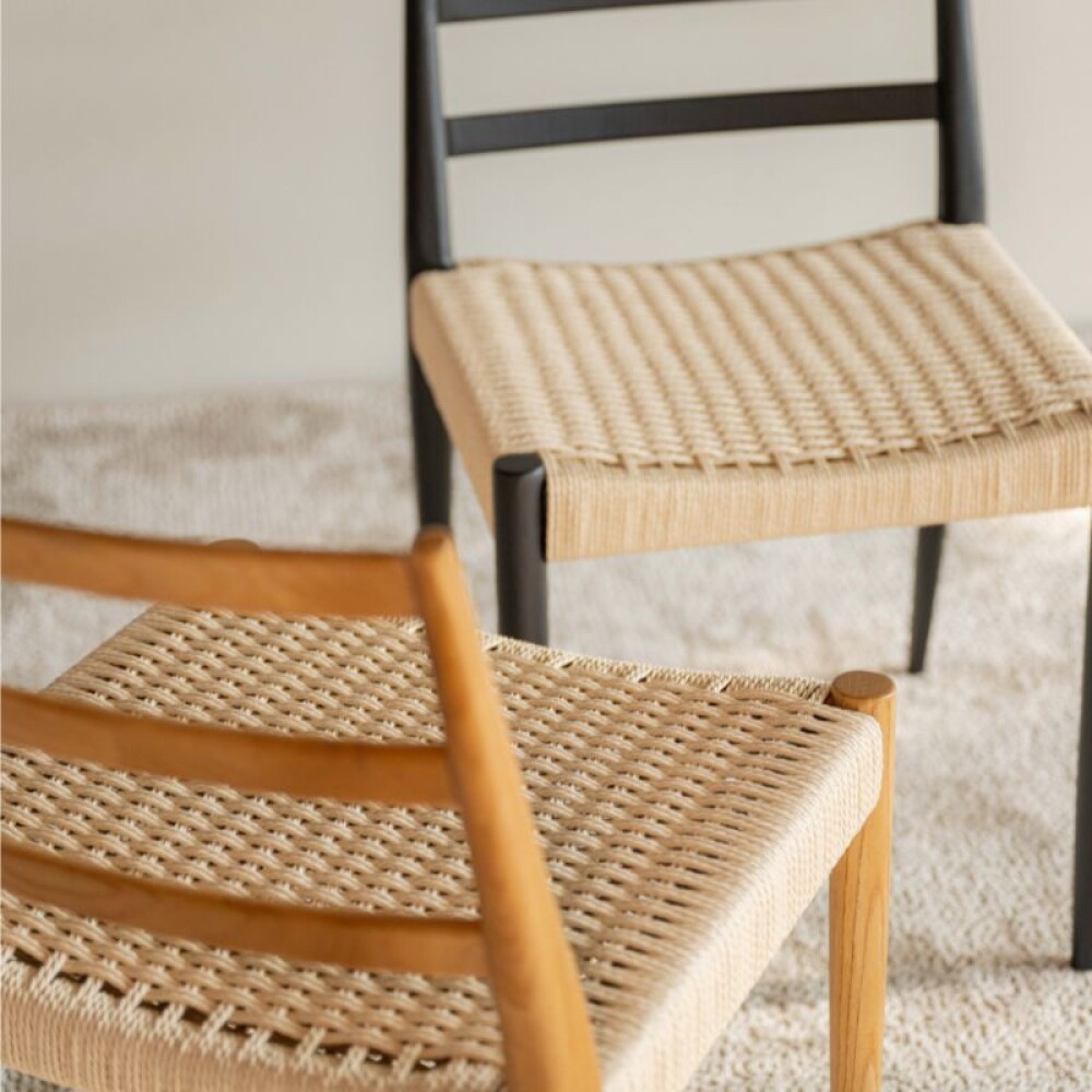 Silla Analy / Madera y Fibra Natural