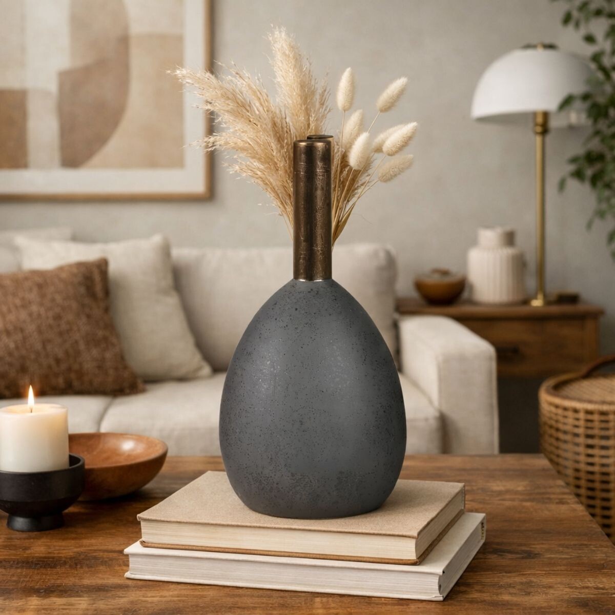 JARRON FLOT Negro Large 