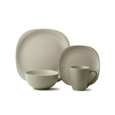 Set 16Pzas Stoneware D27-20-16/360Ml Fontana Seagrass