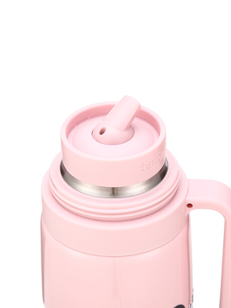 Termo 1Lt. Premium Manija Rigida Metalizado Rosado
