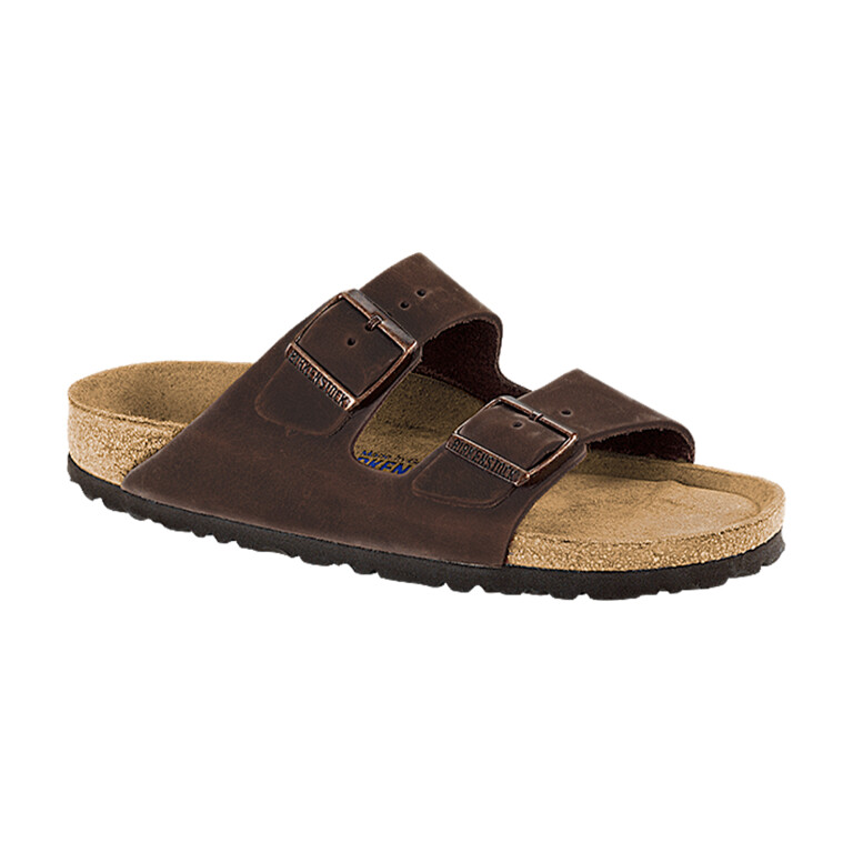 Sandalia Arizona Soft Footbed Oiled Leather - Estrecho Habana