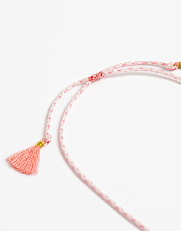 Collares Cortos Color Collar Cordón Para Niñas Flor - Combinacion Multicolor