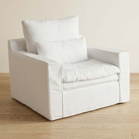 SOFÁ 1 CUERPO TELA BLANCO POSITANO