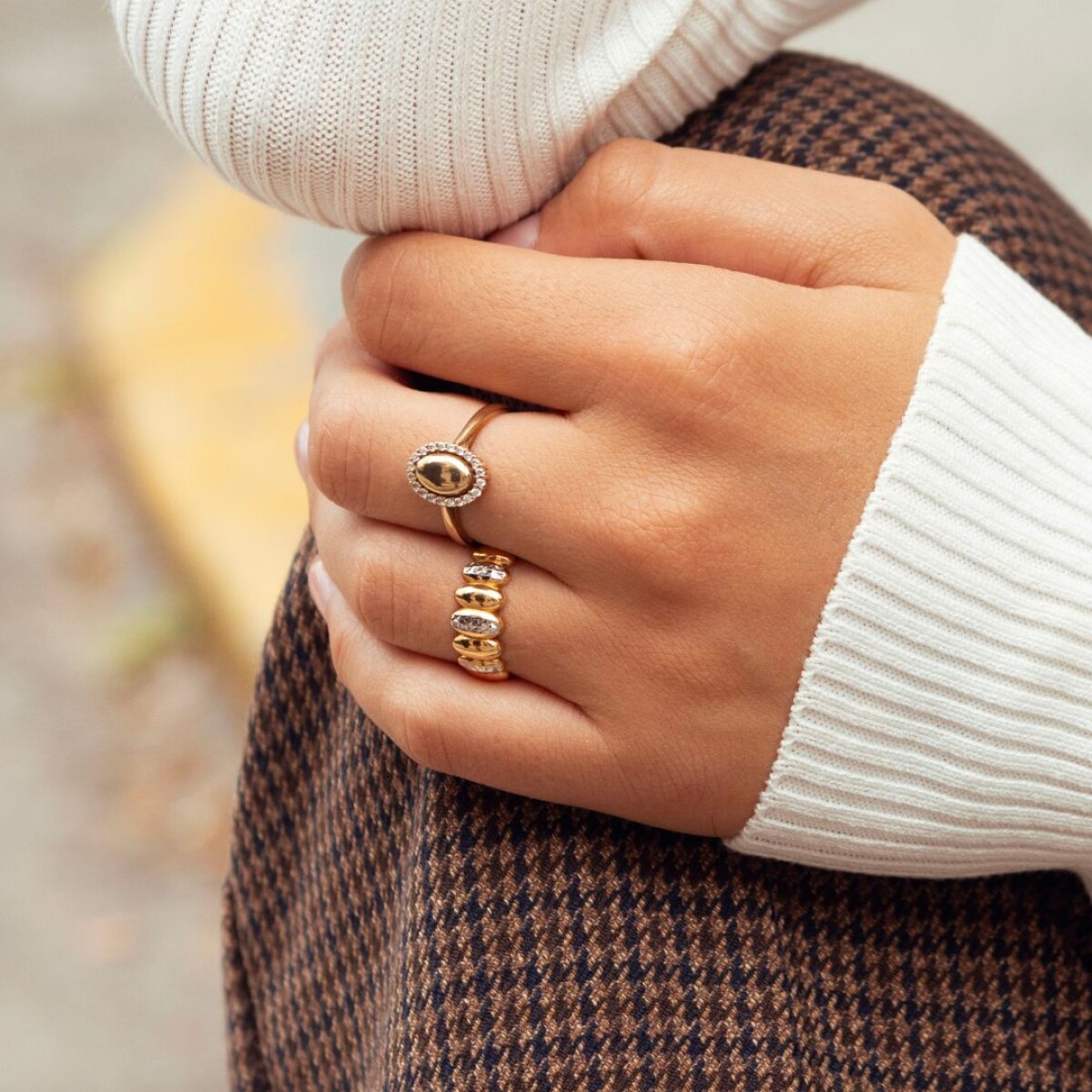 Anillo Lady Di - Oro 10k 