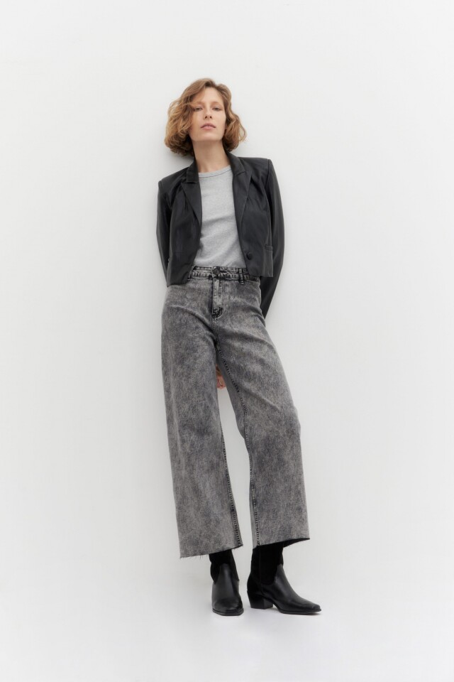 Jean culotte Paulina gris