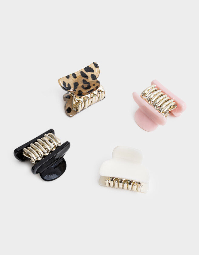 Broches Sets Animal Print Set De Broches Resina - Combinacion Multicolor