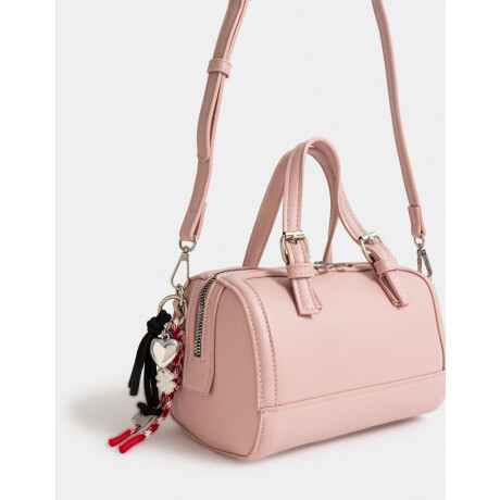 Cartera Bowling Con Charm Rosa Viejo