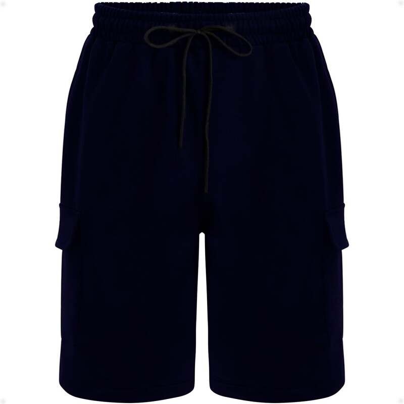 Short Bermuda Deportivo Cargo Azul