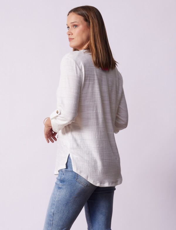 Blusa Botones CRUDO