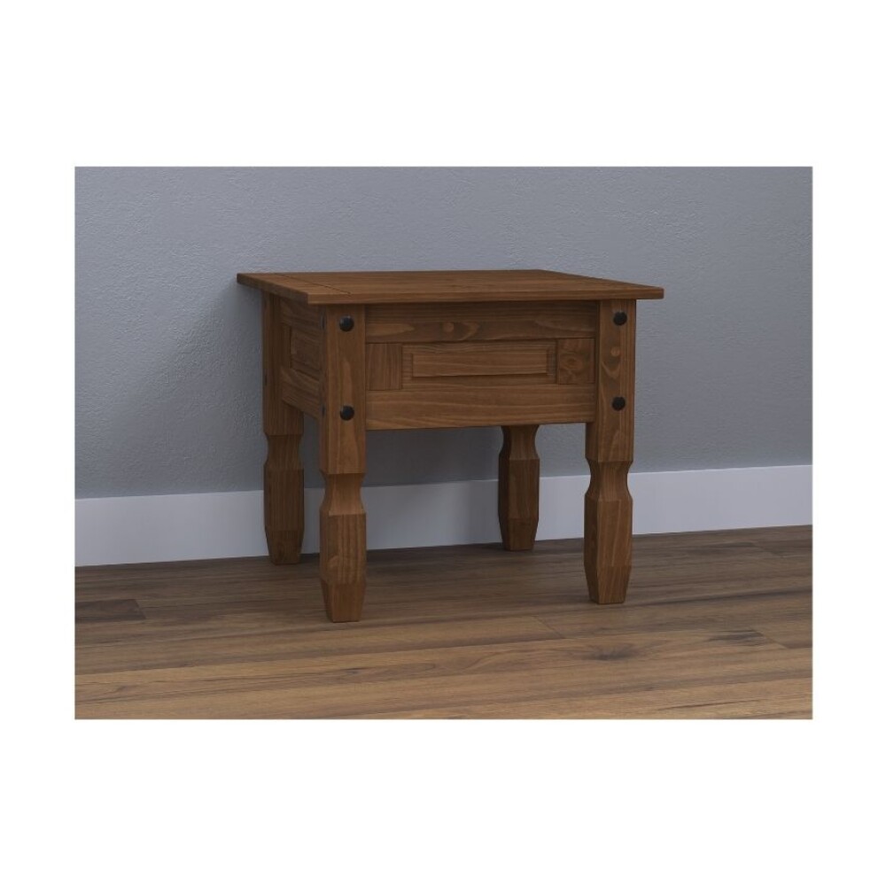 Mesa de living lateral - Linea mexicana Oscura