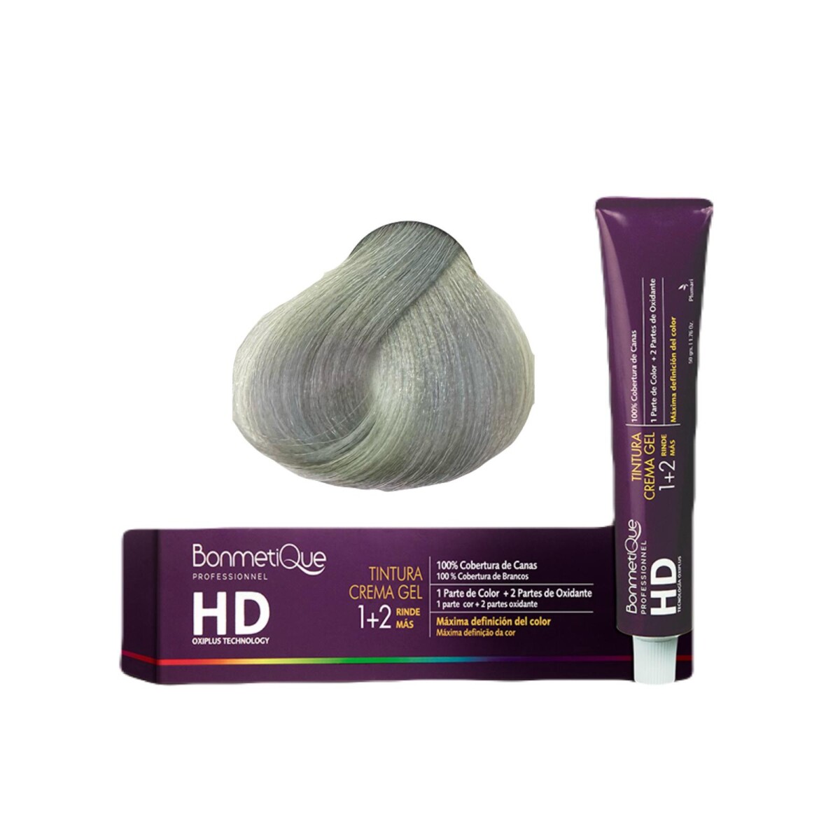 Bonmetique Tinta HD Professional 100gr - Gris Plata 