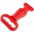 Juguete Largo Perro Doble Agarre Chifle Mordible Resistente Color Variante Rojo