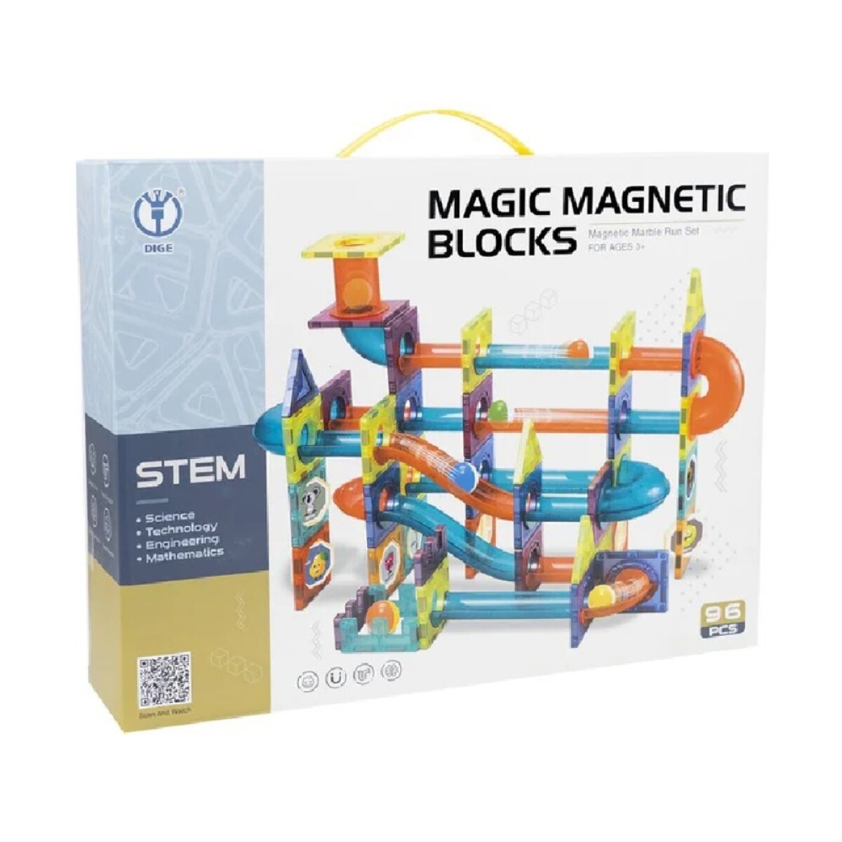 Juego de Construcción Magnético 96 Piezas - Azul 1 