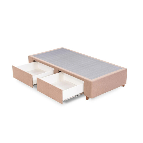 Box Sommier 2 Cajones - Plaza y media Beige