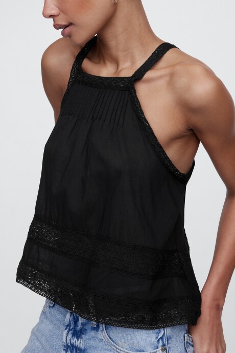 Musculosa Halter Mujer Black