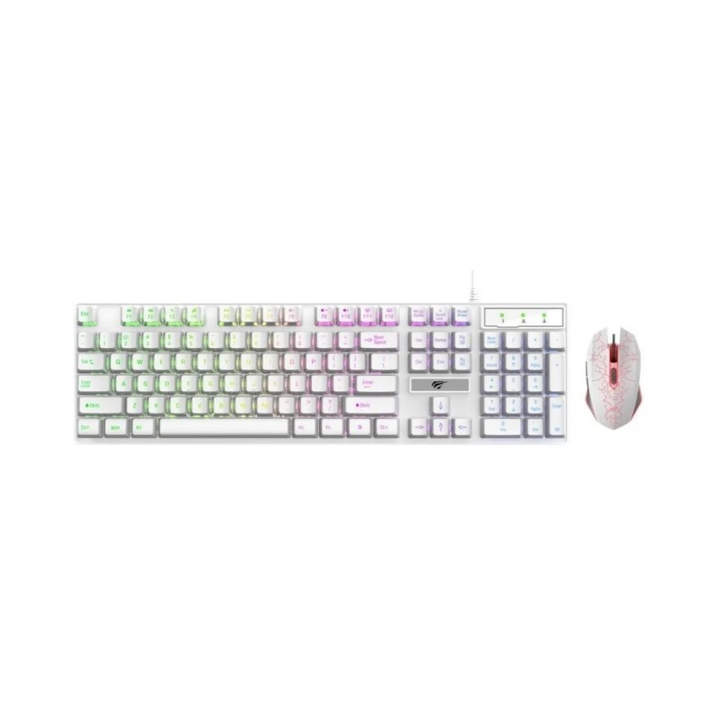 Combo Gamer Havit Teclado y Mouse HV-KB101CM White Español Combo Gamer Havit Teclado y Mouse HV-KB101CM White Español