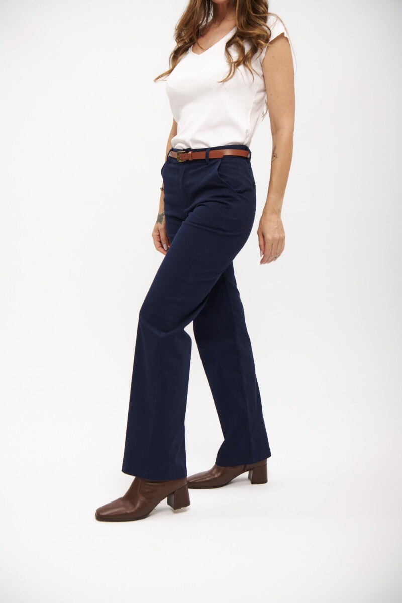 PANTALON WIDE ACTIVE AZUL OSCURO