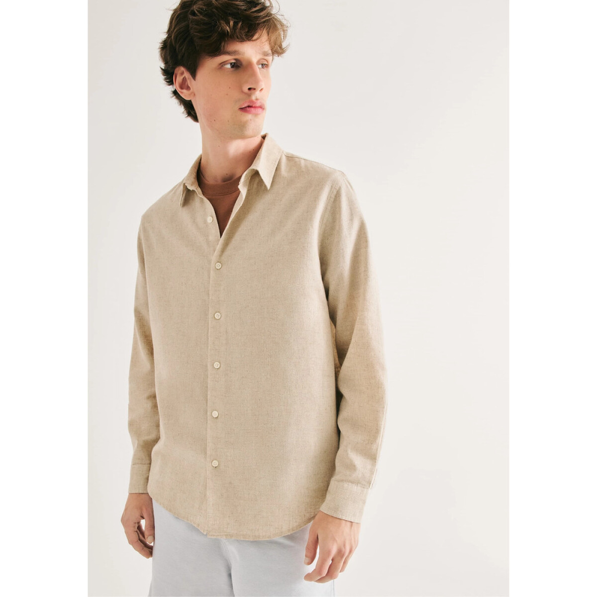 CAMISA ML MASC - OFF WHITE 