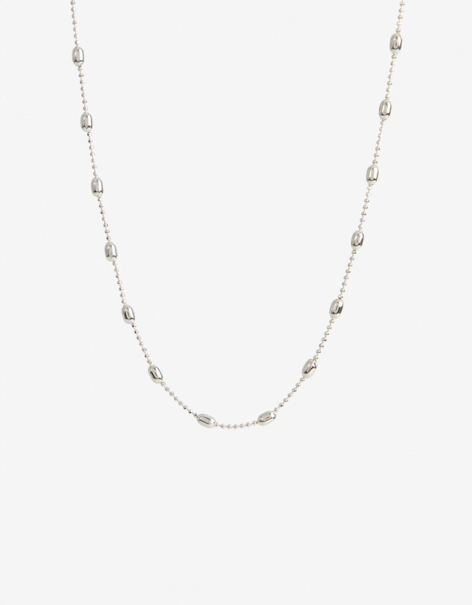 Collar Corto Bañado En Oro 