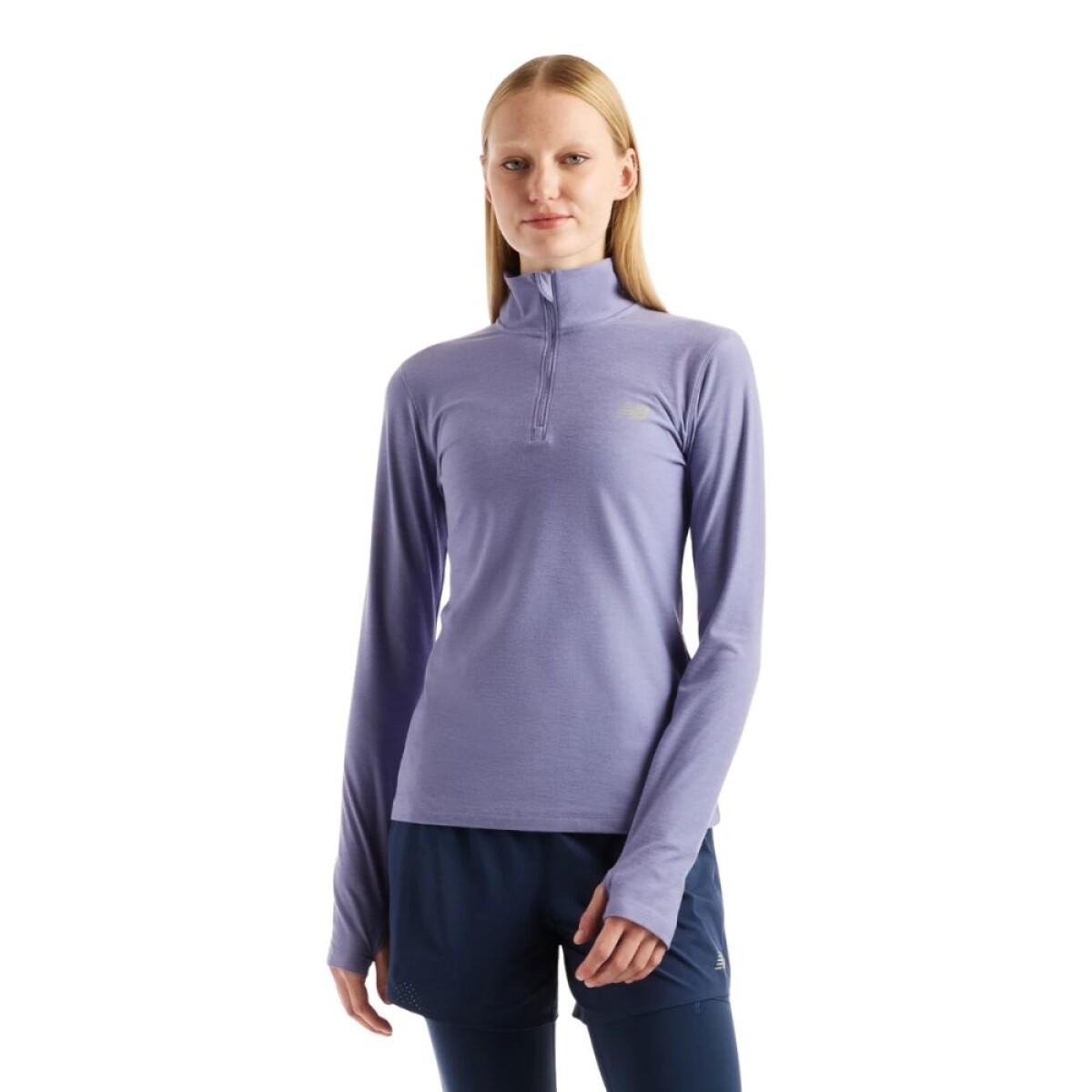 REMERA 1/2 CIERRE XS-L - VIOLET SMO 