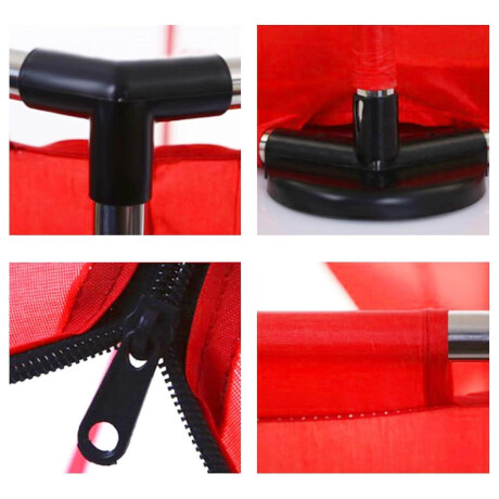 Corral Plegable C/ Puerta Corralito Pelotero Bebé Rojo C/Aro Basket