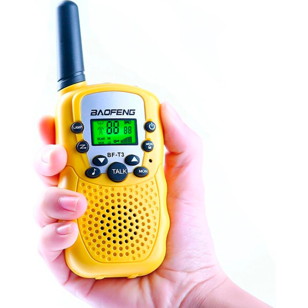 Walkie Talkie Woki Toki 22 Canales 1 A 3 Km 10 Tonos Variante Color Amarillo