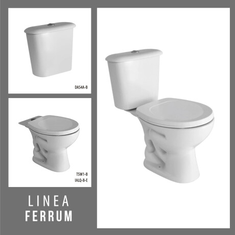 INODORO CON TAPA Y MOCHILA FERRUM BLANCO