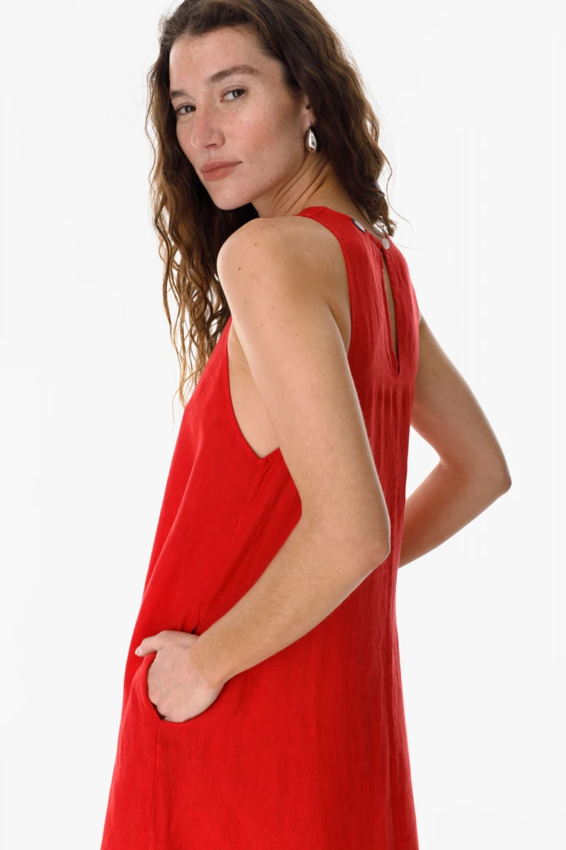 Vestido Duck rojo m