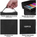 Set De Marcadores Drypens x120 Doble Punta Con Estuche Set De Marcadores Drypens x120 Doble Punta Con Estuche