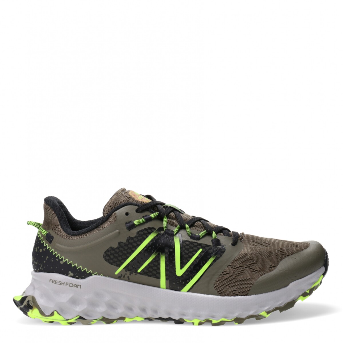 Championes de Hombre New Balance Fresh Foam Garoé New Balance - Verde - Negro - Amarillo Fluo 