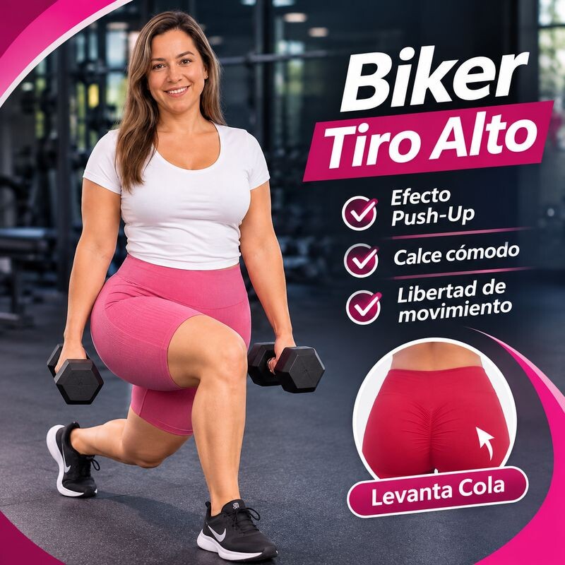 Calza Biker Tiro Alto