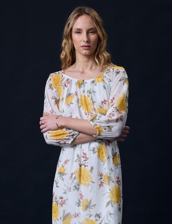 Vestido Lazo Printed BLANCO/MULTI