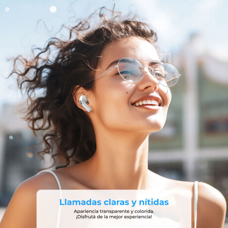 Auriculares BT Cómodos Resistente Al Agua Ideal Para Deporte Blanco
