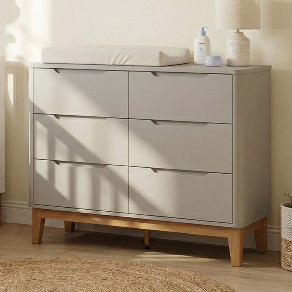 Cómoda 6 Cajones Infantil - Boom Gris