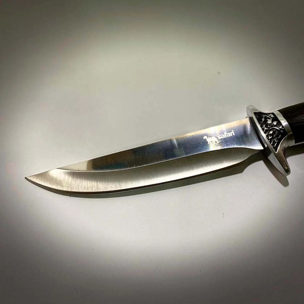 SF542 CUCHILLO SAFARI HOJA FIJA MANGO DE MADERA NEGRO 26CM SF542 CUCHILLO SAFARI HOJA FIJA MANGO DE MADERA NEGRO 26CM