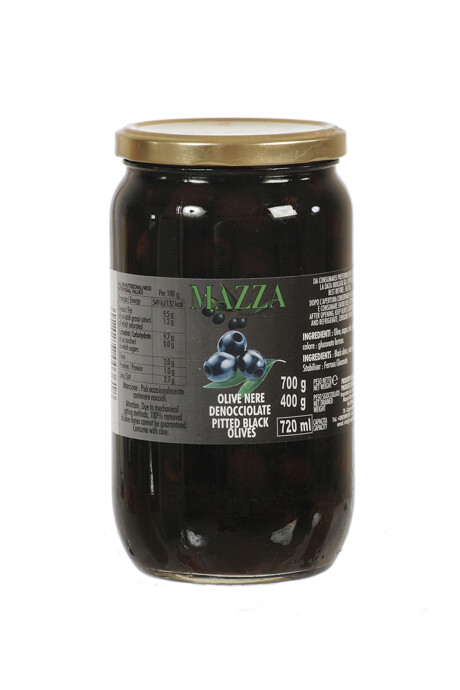 Aceitunas Negras sin carozo MAZZA - Frasco 720ml Aceitunas Negras sin carozo MAZZA - Frasco 720ml