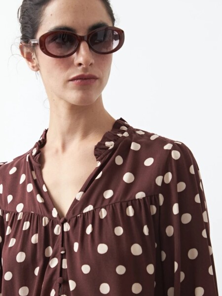 CAMISA D.CASSIN TOPACIO CHOCOLATE