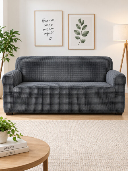 FUNDA SOFA 3 CUERPOS GRIS