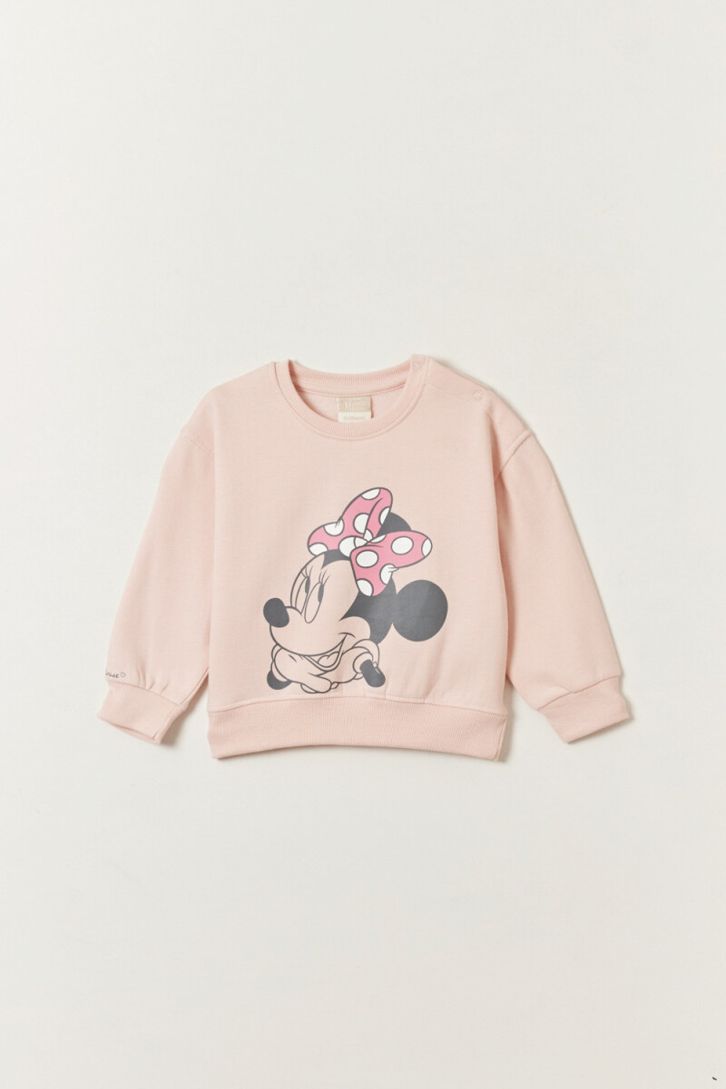Buzo deportivo - Estampa Minnie Rosa 