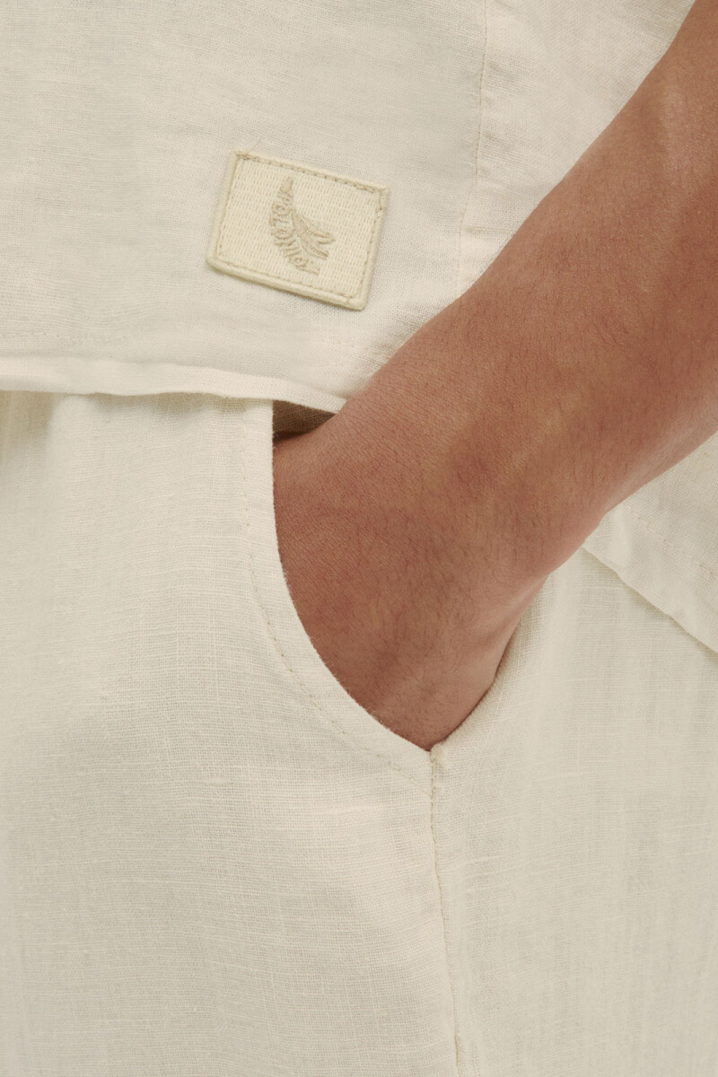 PREMIUM LINEN PANTS Cream