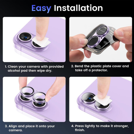 Protector Para Cámara IPhone 17 Violeta Protector Para Cámara IPhone 17 Violeta