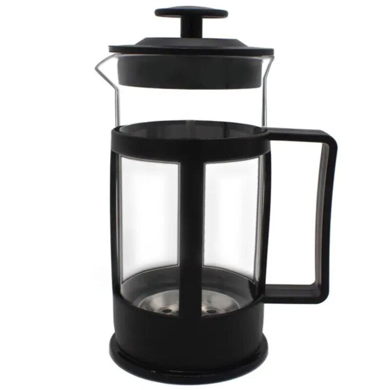 Cafetera francesa de vidrio y plástico 800 ml NEGRO